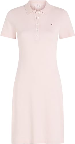 Tommy Hilfiger Damen Polokleid 1985 Slim Pique Polo Dress Ss Slim Fit, Rosa (Whimsy Pink), M – Ansicht 5