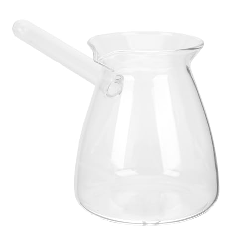 ULTECHNOVO 1 pièce Bouilloire Verre Transparent Théière Turque Verre Épaissi Résistante Chaleur pour Infusion et Moments de Détente