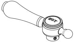 1-108, Porcelain Hot Indicator Button, N/A