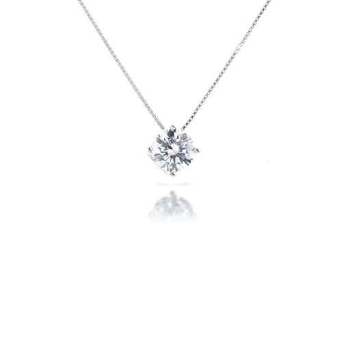 ✅ Catenina Veneziana argento 925 Lunghezza 42 cm punto luce zircone bianco 5 mm