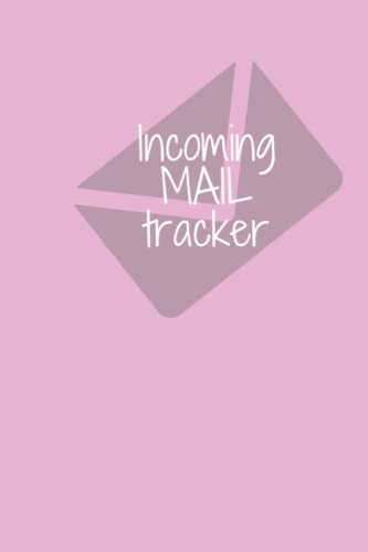 INCOMING MAIL TRACKER | light pink cover | mail tracker| incoming mail |mail tracker journal| mail tracker notebook| mail tracker log book| mail ... mail tracker book: 6*9 inches | 100 pages.