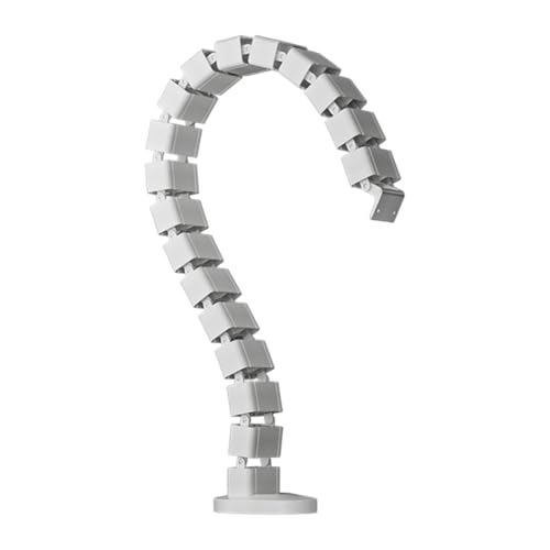 Ronyme Kit de gestion de câbles Vertèbres, chemin de câbles, facile à installer, gaine de câble flexible pour colonne vertébrale, tube de filetage de...