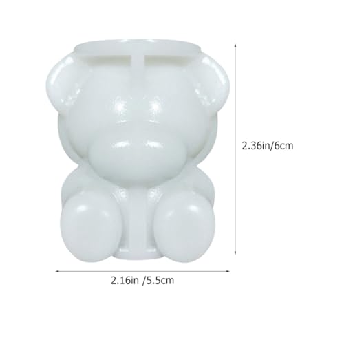 Molde de hielo silicona oso 5 piezas forma animal miniatura 5