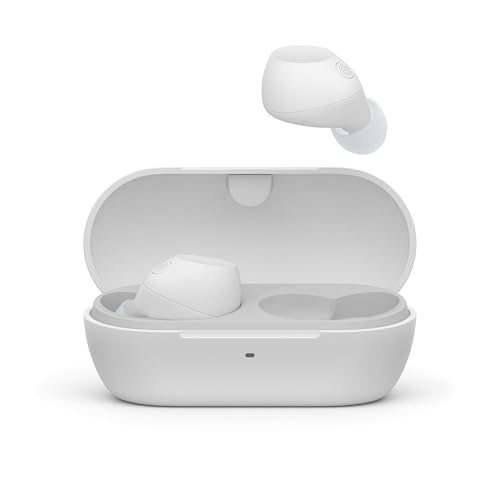 Sony WF-C710N - Écouteurs sans Fil à réduction de Bruit, écouteurs légers, Commandes tactiles, Connexion multipoint, IPX4, jusqu'à 40 HR de Pile, Charge Rapide, iOS et Android - Blanc