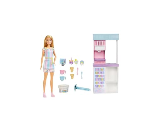 Barbie - Coffret Marchande De Glaces - Poupee - des 3 Ans