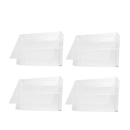 MUCKLILY Cassette Tape Organizers 4pcs Plastic Cassette Cases Reliable Protection for Collectors and Djs