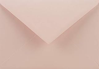 Netuno 25x sobres de colores rosa pálido C6 114x162mm 115g Sirio Color Nude solapa engomada puntiaguda sin ventana para invitaciones Navidad tarjetas boda carta dinero bricolaje fiesta bautizo