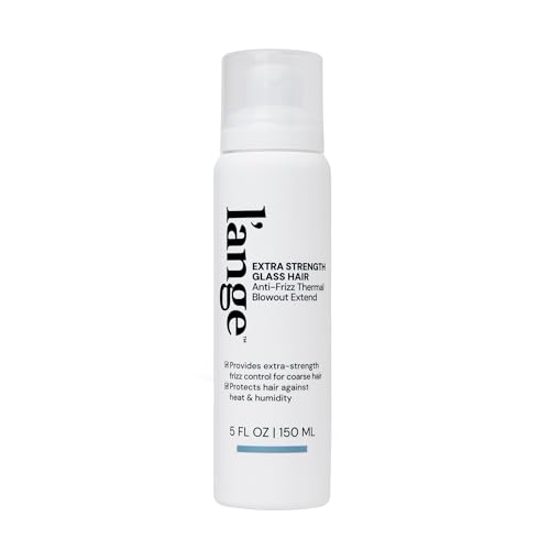 Image of L'ANGE HAIR Glass Hair Anti-Frizz Blowout Extend, 5 fl oz | Extra Strength, Thermal Heat Protection, High-Performance Heat Protectant Spray, Ultimate Frizz Control & Shine