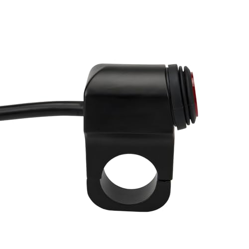 Image of 12 Volts Motorcycle Handlebar Mount 3 Way On-Off Button Push Button Switch Double Flash Dangerous Lamp Switch Controller Switch (1pc)