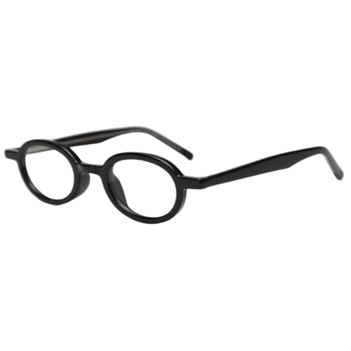 Lunettes ovales hommes de qualité supérieure monture TR90 vintage léopard noir