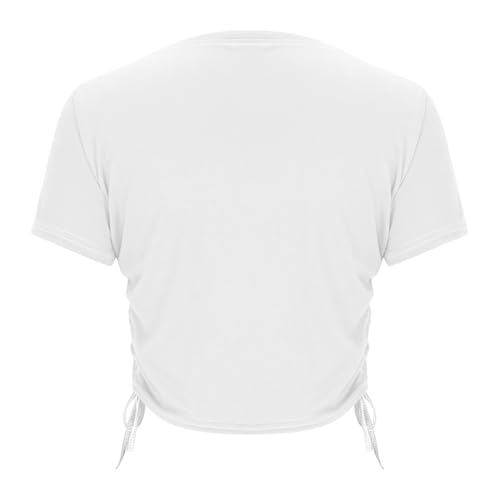 Womens Crop Tops Summer Fashion Teen Girls Y2K Going Out Tops Short Sleeve Slim Fit Casual Workout Tshirts Blouses3