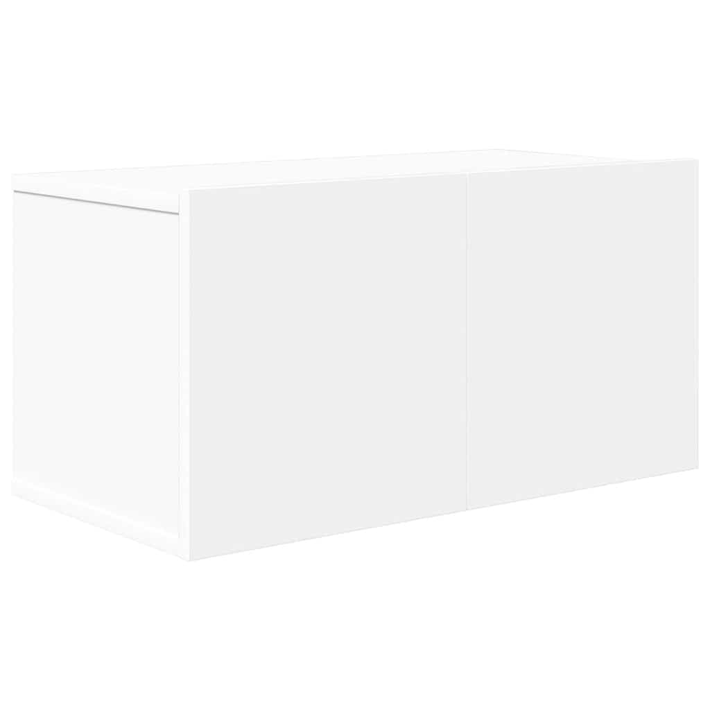 6-TLG. TV-Schrank-Set Weiß Holzwerkstoff, Hängend, Modernes Media-Center für Wohnzimmer, Schlafzimmer, Stauraum, 30x30x60cm