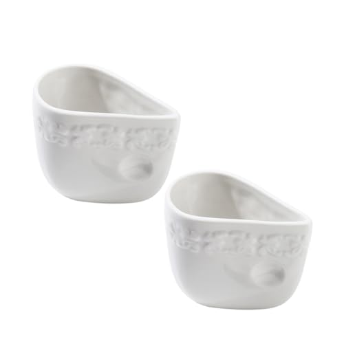 Ceramica di alta qualità: realizzato in ceramica, questo misurino è costruito per resistere all'uso regolare ed è facile da pulire, durabilità e facilità di manutenzione, vassoio per pesare i chicchi di caffè, recipiente per il tè