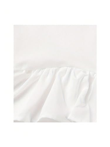 SweatyRocks Women's Halter Ruffle Flowy Top Sleeveless Ruched Sheer Tie Back Tanks Blouse3