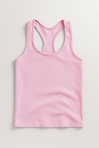 Image of Kurve Premium Girls Seamless Supersoft Wide Strap Comfortable Racerback Tank (Made with Love in The USA)
