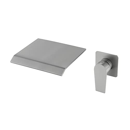Robinet salle de bain cascade mural pour ambiance spa moderne