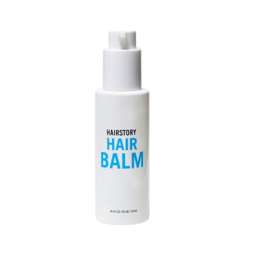 Hairstory Bálsamo para el cabello, loción hidratante de secado al aire, crema acondicionador para todo tipo de cabello, añade suavidad y brillo, suaviza el encrespamiento, define ondas y rizos, 4