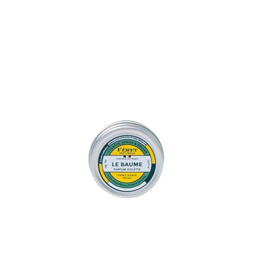 Feret Le Baume Multi-Purpose Balm – Violette – Natural Lip Balm with Shea Butter & Honey – Hydrating Moisturizer for Dry Skin, Lips & Cuticles – Made in France – 15ml / .6oz
