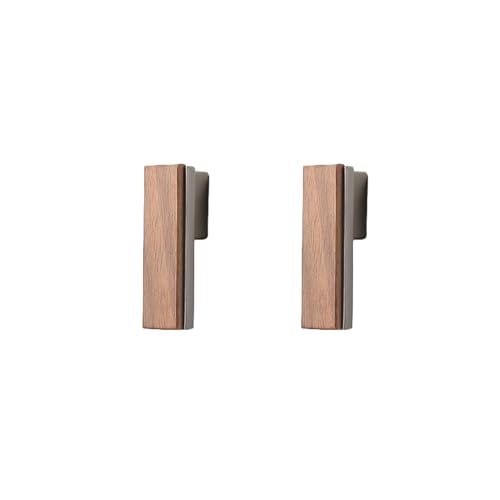 Tirador Para Cajón 2 Unidades Manija De Puerta De Armario De Estilo Chino Manija De Puerta De Gabinete Cajón Zapato Manija De Gabinete Mango De Madera Maciza 16Mm Nogal Gris Perla