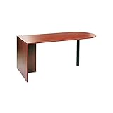 Alera ALE Valencia Series D Top Desk, 71w x 35 1/2d x 29 5/8h, Medium Cherry