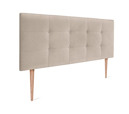 Cabeceros de Cama Capitone DHOME Cabecero, Cabezales de Cama Acolchado Capitoné 8cm de Grosor. Cabezal tapizado ACUALINE Tela y Polipiel. Cabeceros de...