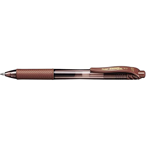 Pentel EnerGel-X BL107 stylo gel marron 0,7mm pour écrire sans fatigue
