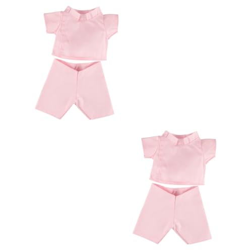 Abaodam 2 Sets Doll Costumes Bear Doll Pants Compact Dress Soft Comfortable Fabric
