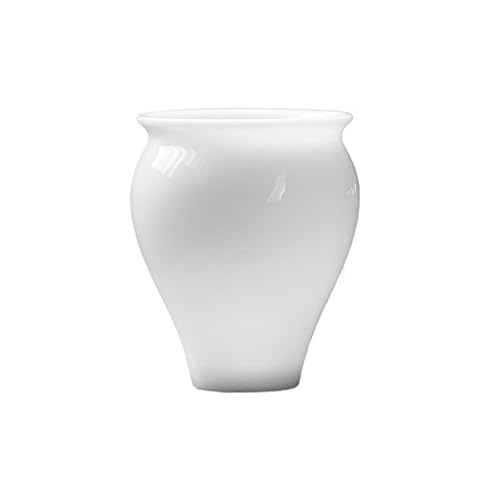 AERTSDFGT Petites tasses à Thé Tasse de dégustation thé en porcelaine jade glacé, tasse artisanale, service à personnel, simple, beauté blanche Tasses à thé Kungfu