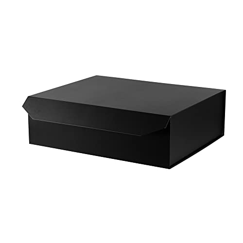 1 Pcs 6x6x3 Inch Blue Magnetic Gift Box Small Magnetic Box with Crinkle Paper Blue Small Gift Box with Shredded Paper Luxury Gift Boxes with Lids for Presents