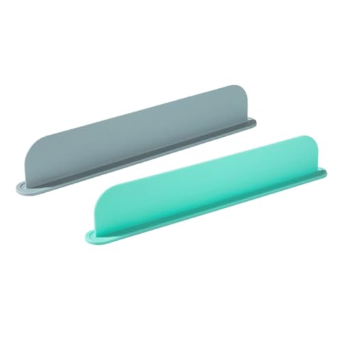 HOMSFOU 2 placas deflectoras de silicona antisalpicaduras para fregadero de cocina para baño y cocina, fáciles de instalar, tablas de retención de agua en gris y verde menta