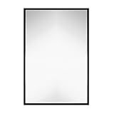 Clean Large Modern Black Frame Wall Mirror | 24