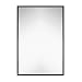 Clean Large Modern Black Frame Wall Mirror | 24" x 36" Contemporary Premium Silver Backed Floating Glass Panel | Vanity, Bedroom, or Bathroom | Mirrored Rectangle Hangs Horizontal or Vertical