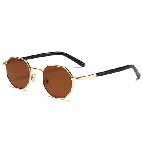 Lunettes de soleil polygone carrées contre l'éblouissement avec style vintage