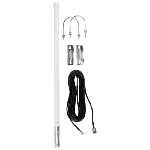 Antena de fibra de vidrio 12dBi con cable RG58 de 8m para mineros inalámbricos Nebra 3