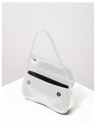 Image of Verdusa Women's Retro Flap Shoulder Bag PU Leather Top Handle Underarm Bag Purse