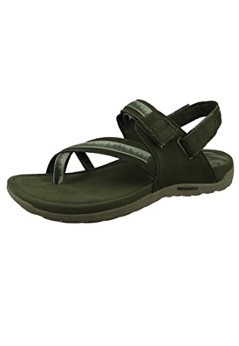 Image of Merrell Terran 3 Cush Convert Post Women Sandals, Nubuck Leather Upper and Adjustable Hook-Loop Closure