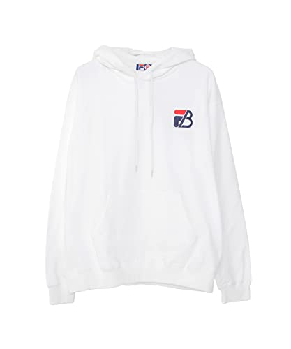 [フィラ] BE:FIRST コラボ パーカー メンズ 長袖 プルオーバー 裏毛 無地 クルーネック ノベルティ付き 正規品 SOTA SHUNTO MANATO RYUHEI JUNON RYOKI LEO シンプル 人気 グッズ fb0780 ホワイト Lサイズのサムネイル