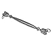 Luzhengyang 316 Stainless Steel Closed Body Jaw Turnbuckle | Rust Barrel Strainer | Adjust Rope Tension for Marine & Inrial Use - M8