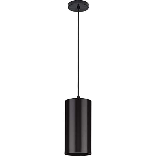 Progress Lighting Cylinder Collection 6-Inch 1-Light Antique Bronze Modern Outdoor Hanging Pendant Light by Progress Lighting - Used condition - Image 3