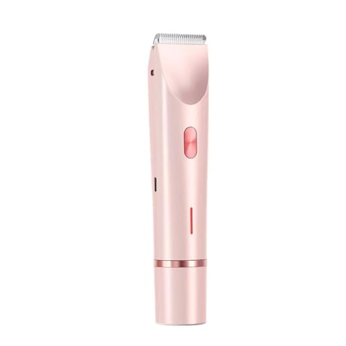2025 2-in-1 女性用ボディシェーバー、ヘッドビキニトリマーレディース充電式電気シェーバー、Ipx7防水ウェット&ドライヘアトリマー顔、唇、あご、脇脚用(パープル)
