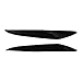2Pcs Car Front Headlight Eyelids Eyebrow Cover Trim Gloss Black Compatible With Mazda 3 Mazda3 JDM 2010 2011 2012 2013