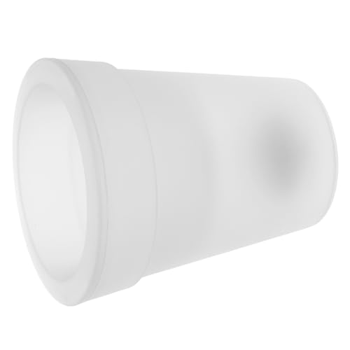 BESTonZON Pots De Fleurs Solaires à LED pour L'extérieur Éclairés Jardins Et Balcons, Pot Lumineux Blanc Étanche en Abs, Lumière Solaire Décorative Ambiante Résistante Aux Intempéries