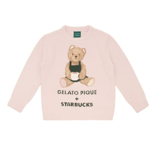 [STARBUCKS] スタバ スターバックス コラボ ジェラ ピケ パウダーベアジャガードプルオーバー ソフトピンク ジェラピケ プルオーバーのサムネイル