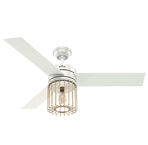 New Product Hunter Ronan Indoor Ceiling Fan with LED Light and Remote Control, 52", Fresh White