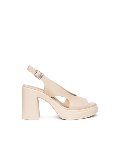 Nero Giardini E616082D Damen-Sandalen aus Leder - Leinen 38 EU