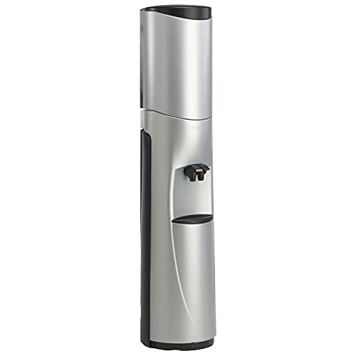 Pacifik Free-Standing Water Cooler Temperature: Hot/Cold, Finish: Silver with Black