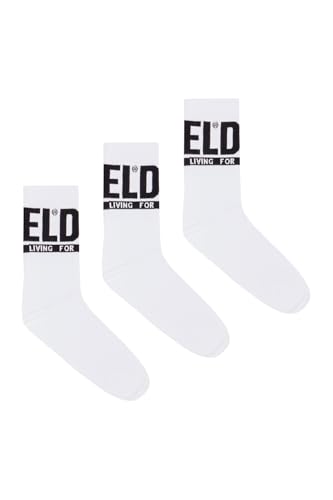 Diesel SKM-GOST-THREE PACK logo cuff socks
