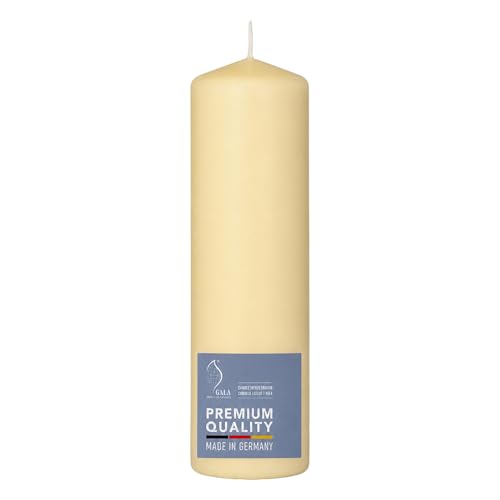 sopomarkt24 Stumpenkerze XXL 98×300 mm Creme Premium Dekokerze mit langer Brenndauer Tropffrei & rußarm Made in Germany