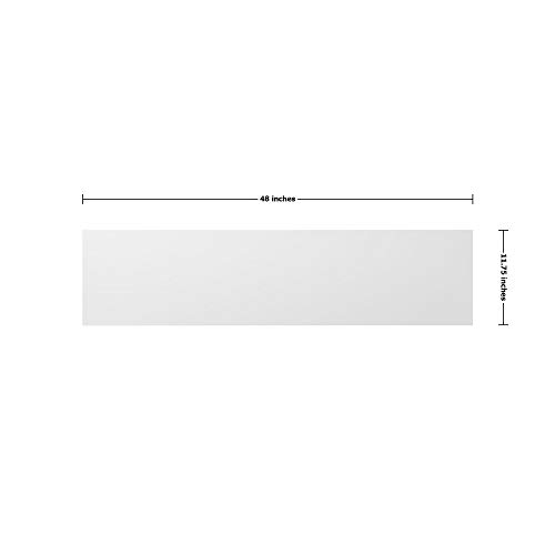 Tabla de Cortar Rectangular de Plástico Blanco 48 x 11.75 x 0.5 in miniatura 3
