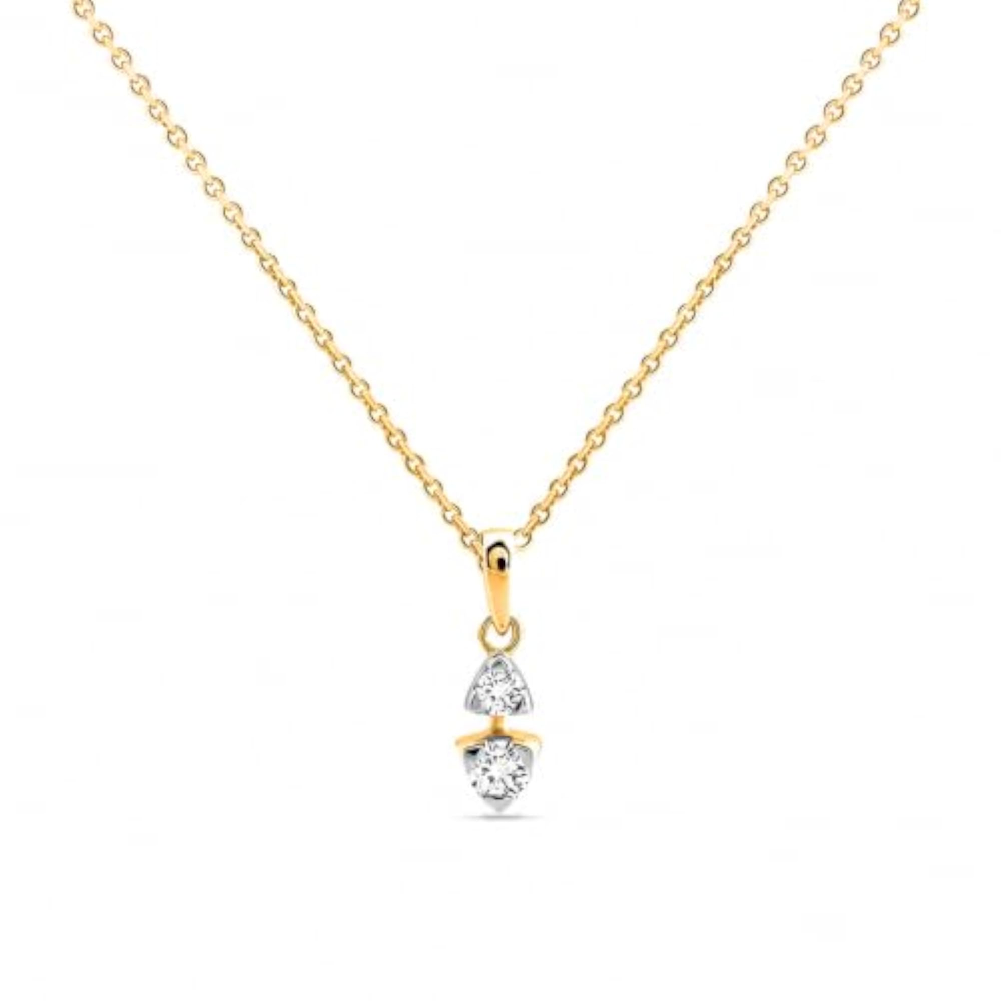 Women's Lab Grown Diamond Pendant in 925 Sterling Silver